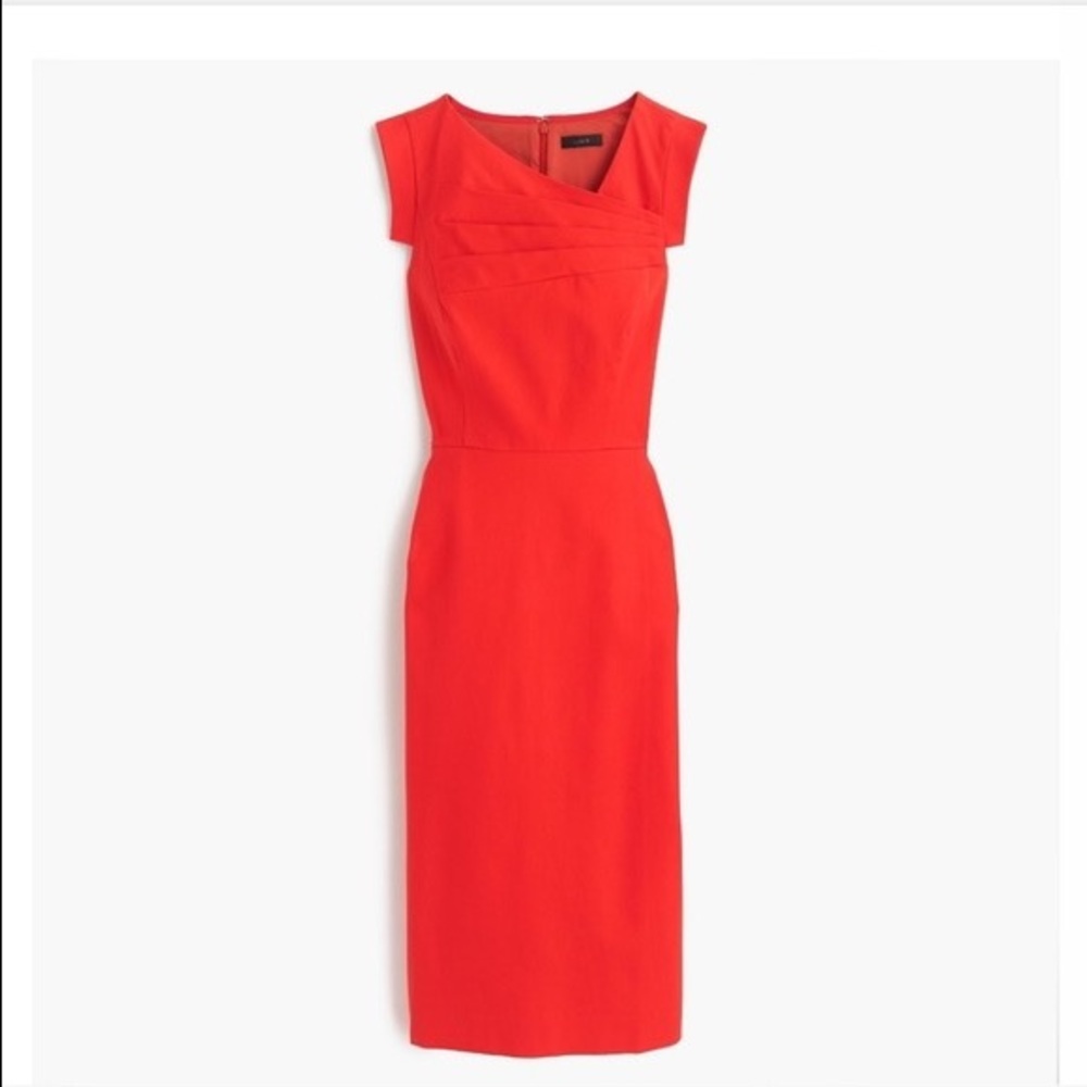JCrew factory previous resume style red dress - size 0